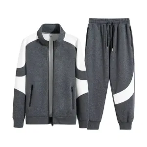 Aidase 2024 Mens Sport Suit Warm Hoodies Set Cotton GYM Windproof Thermal Gym Sportsuit Classic Style Sportswear Jogging Running Sets