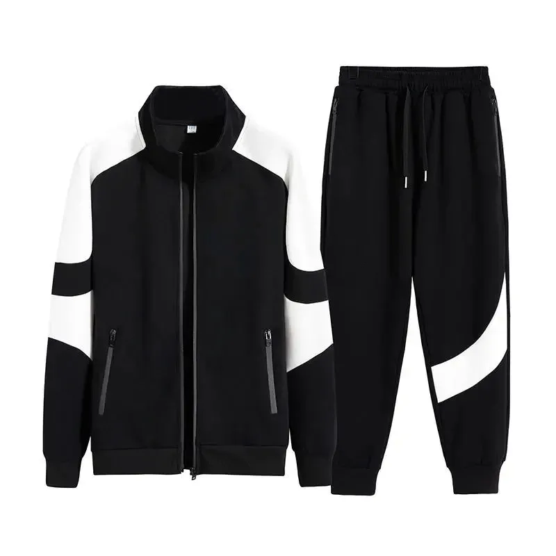 Aidase 2024 Mens Sport Suit Warm Hoodies Set Cotton GYM Windproof Thermal Gym Sportsuit Classic Style Sportswear Jogging Running Sets