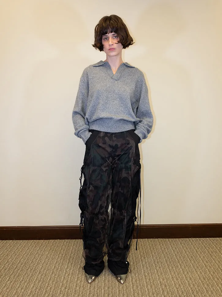 Andersson Bell Mesh Layered Tying Pants