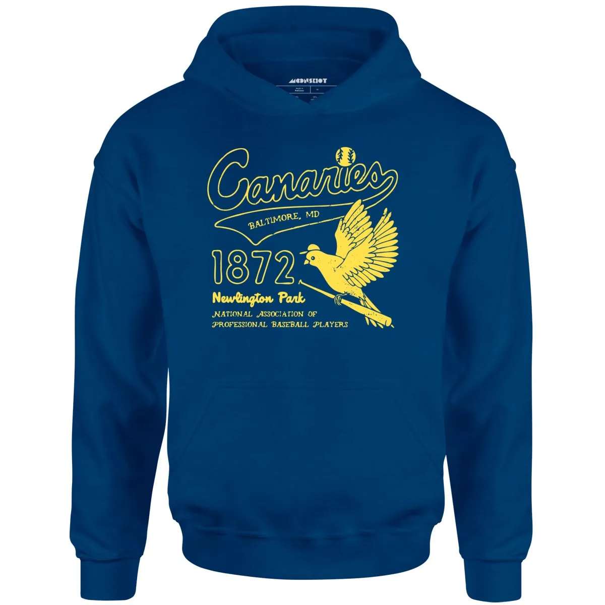 Baltimore Canaries - Maryland - Vintage Defunct Baseball Teams - Unisex Hoodie