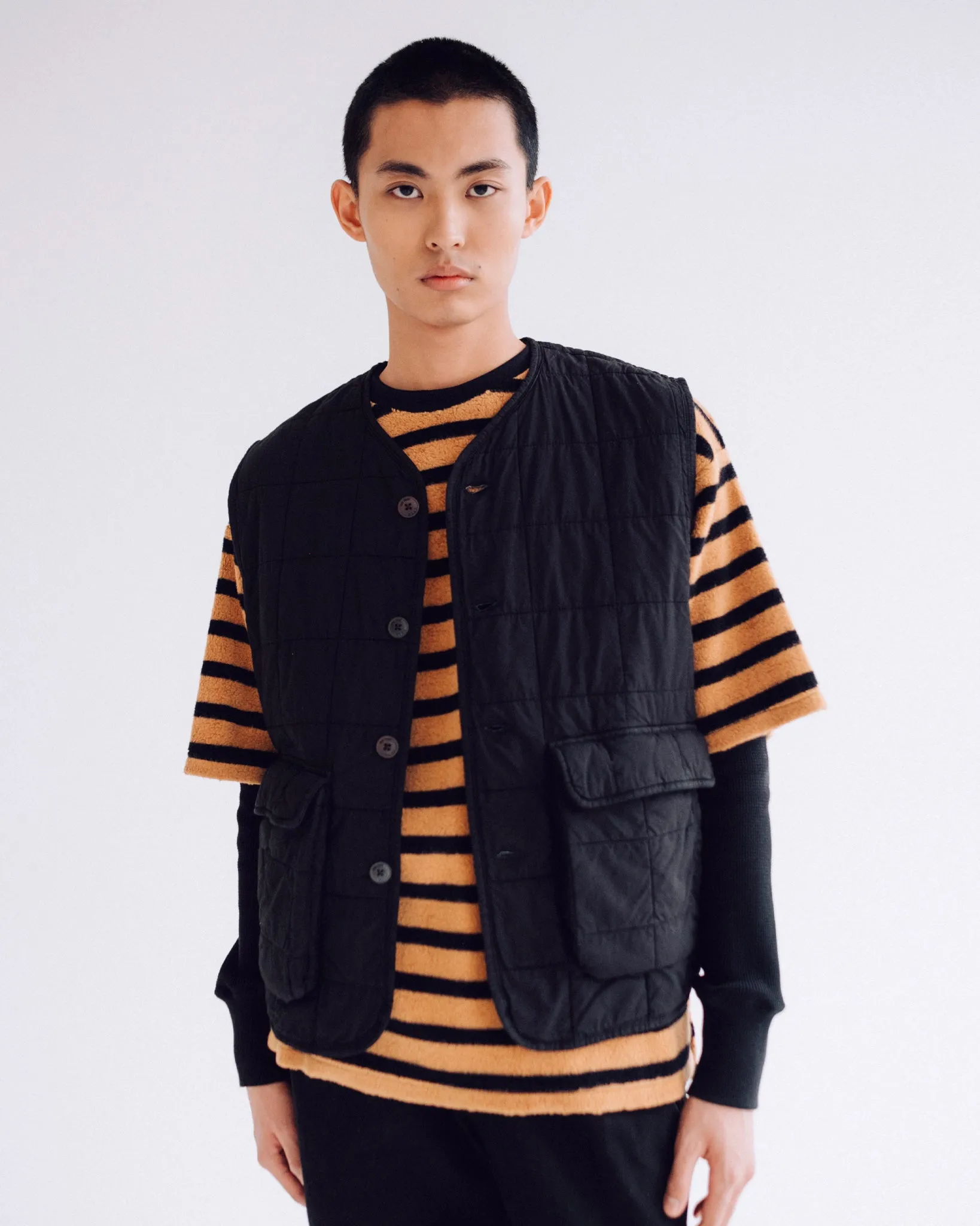 Battle Vest Cotton Quilt Black