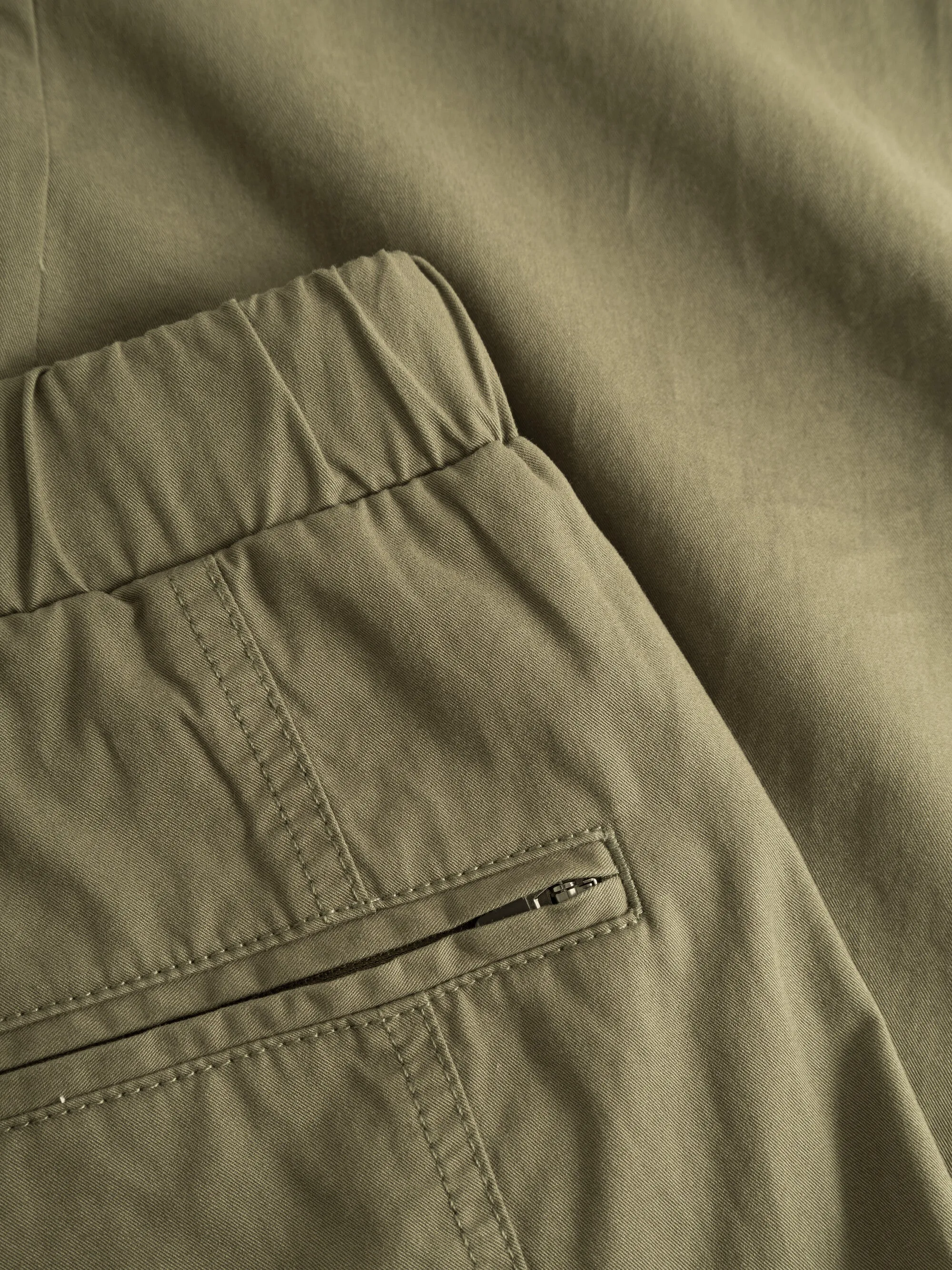 BIRCH hybrid twill belt cargo pants - Dark Olive