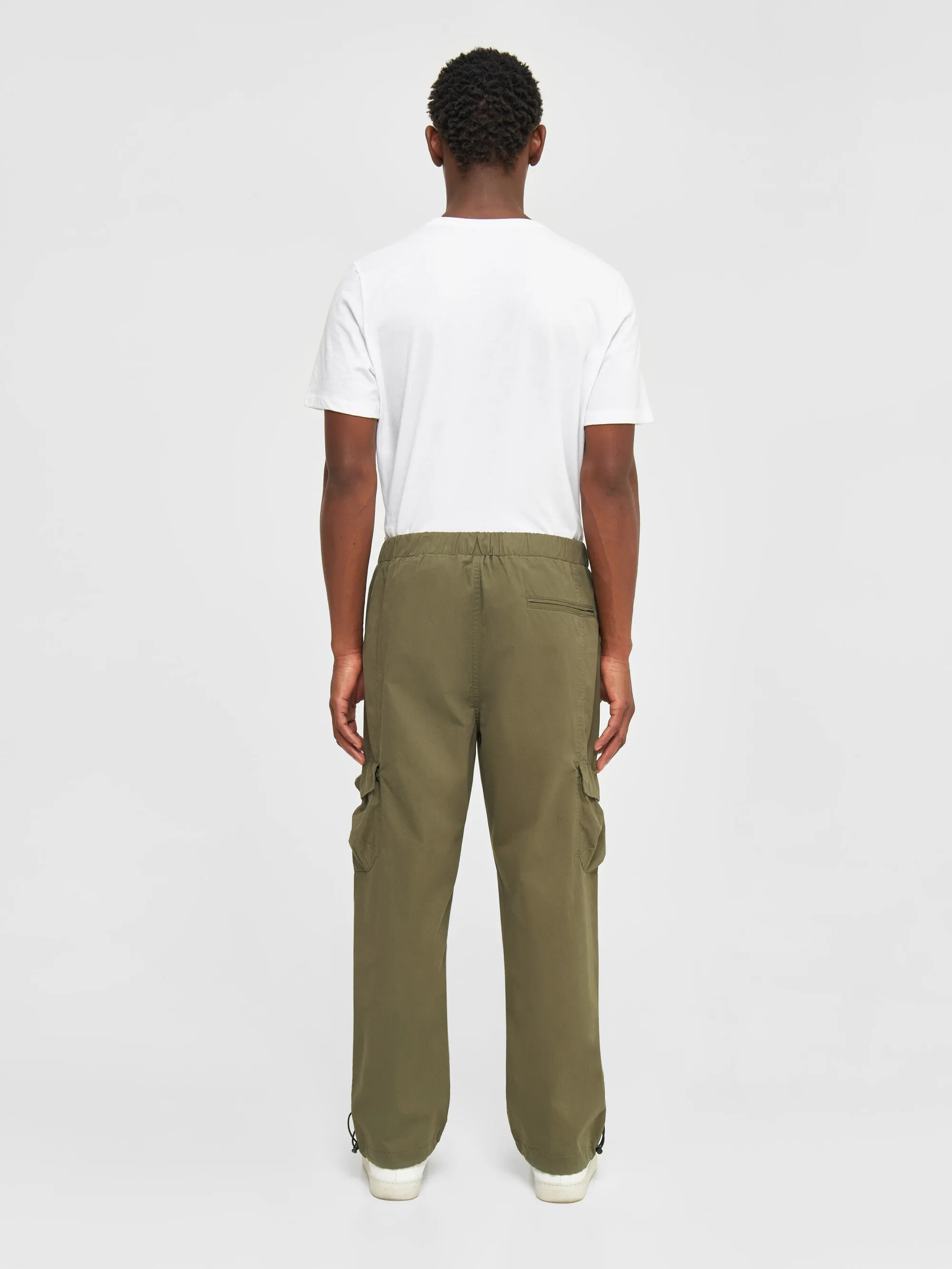 BIRCH hybrid twill belt cargo pants - Dark Olive