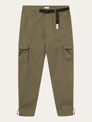 BIRCH hybrid twill belt cargo pants - Dark Olive