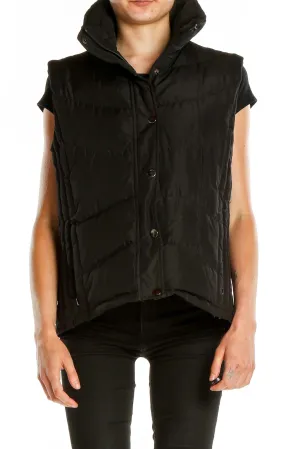 Black Quilted Puffer Vest