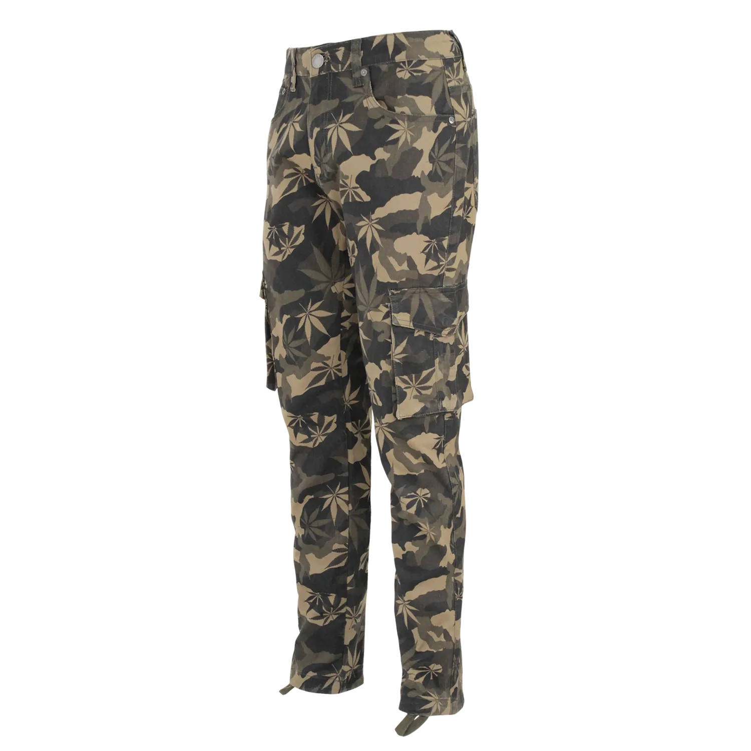 Camo Leaf Cargo Jeans