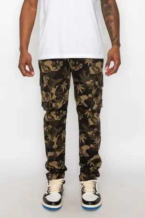 Camo Leaf Cargo Jeans