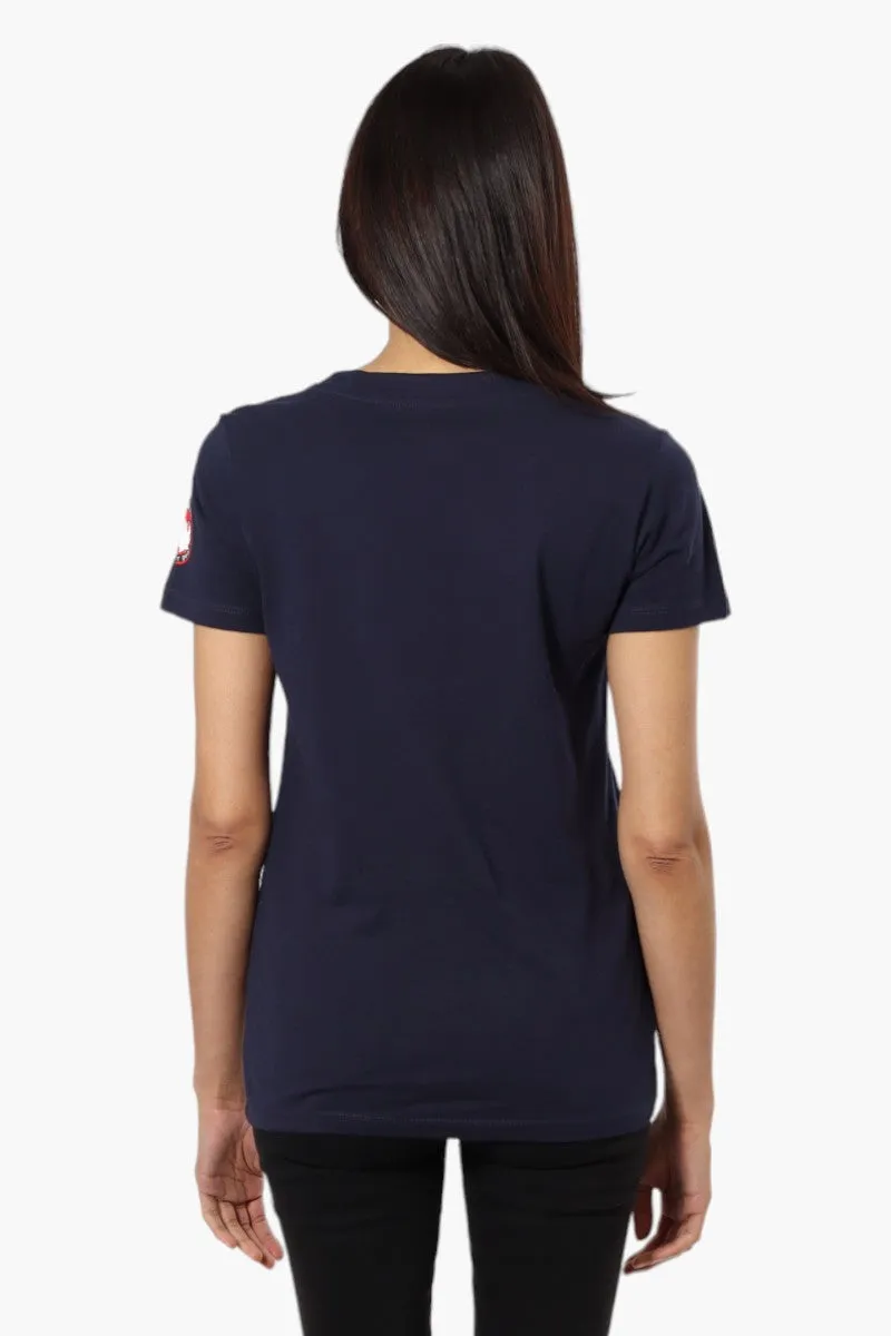 Canada Weather Gear Maple Leaf Print Tee - Navy