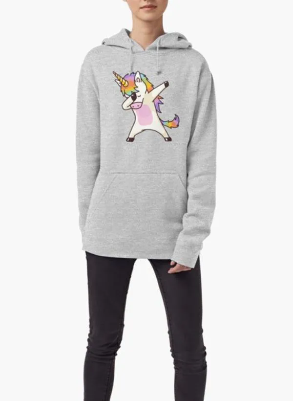 Dabbing Unicorn Shirt Hip Hop Dap Pose WOMEN