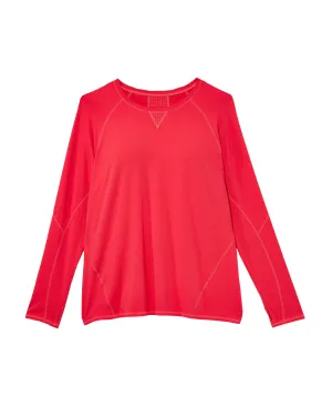 Dahlia Long Sleeve Tee | Red