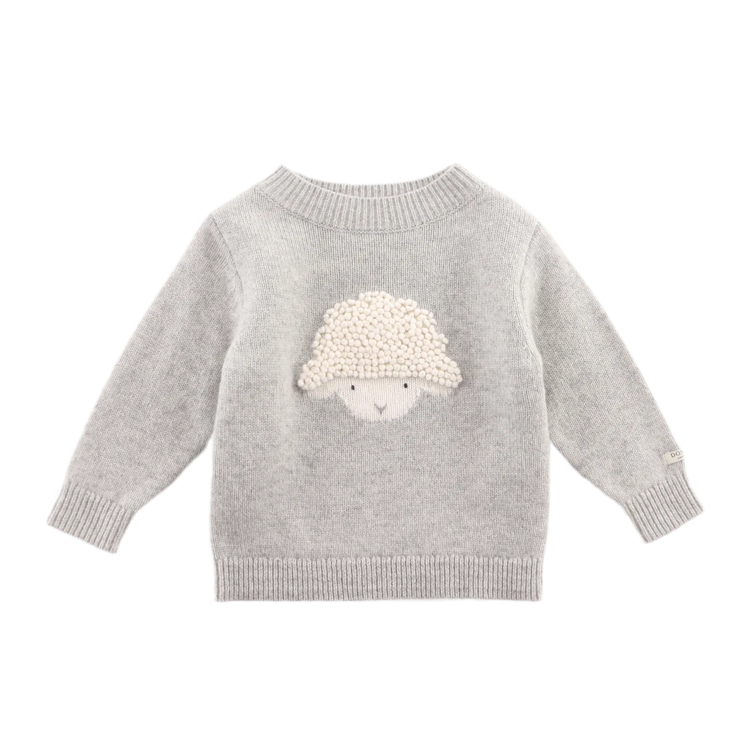 Denn Merino Wool Sweater | Lammy | Soft Grey Melange