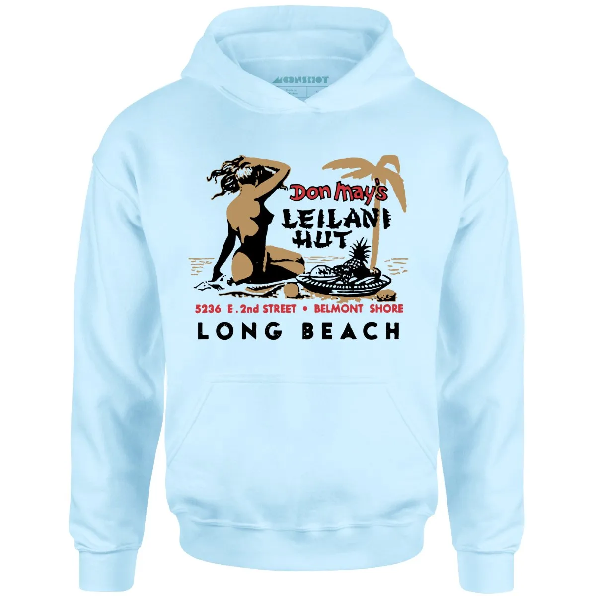 Don May's Leilani Hut - Belmont Shore, CA - Vintage Tiki Bar - Unisex Hoodie