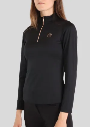 Everly Mon-Tech Rosegold Long Sleeve - Black