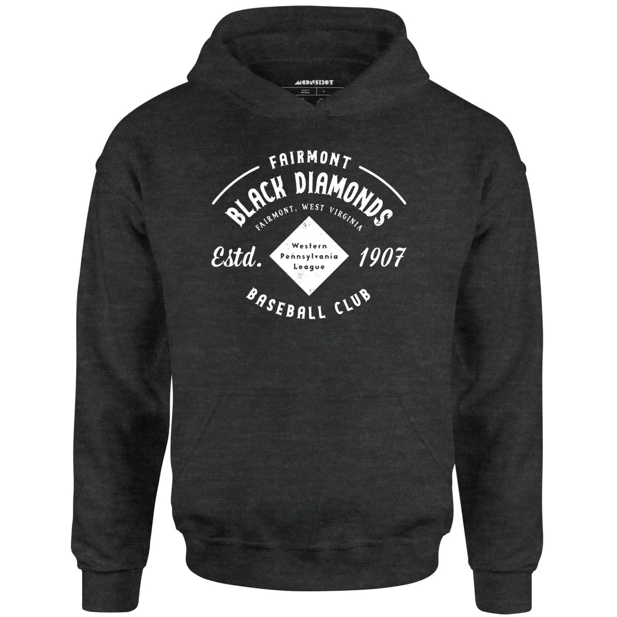 Fairmont Black Diamonds - West Virginia - Vintage Defunct Baseball Teams - Unisex Hoodie