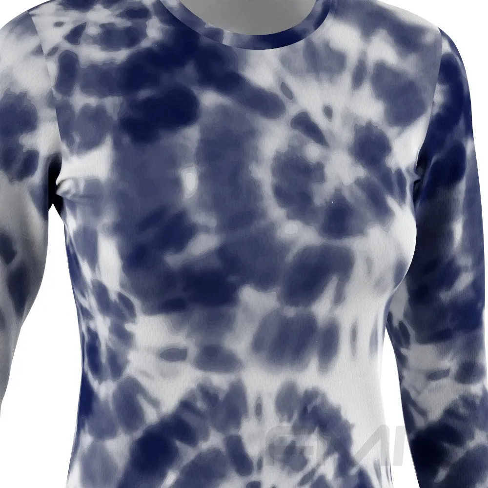 FMR Women's Shibori Tie-Dye Long Sleeve T-Shirt