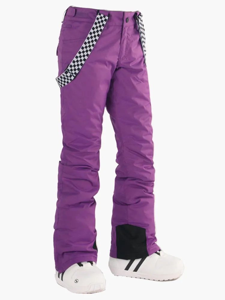 Highland Bib Snowboard & Ski Purple Pants For Women