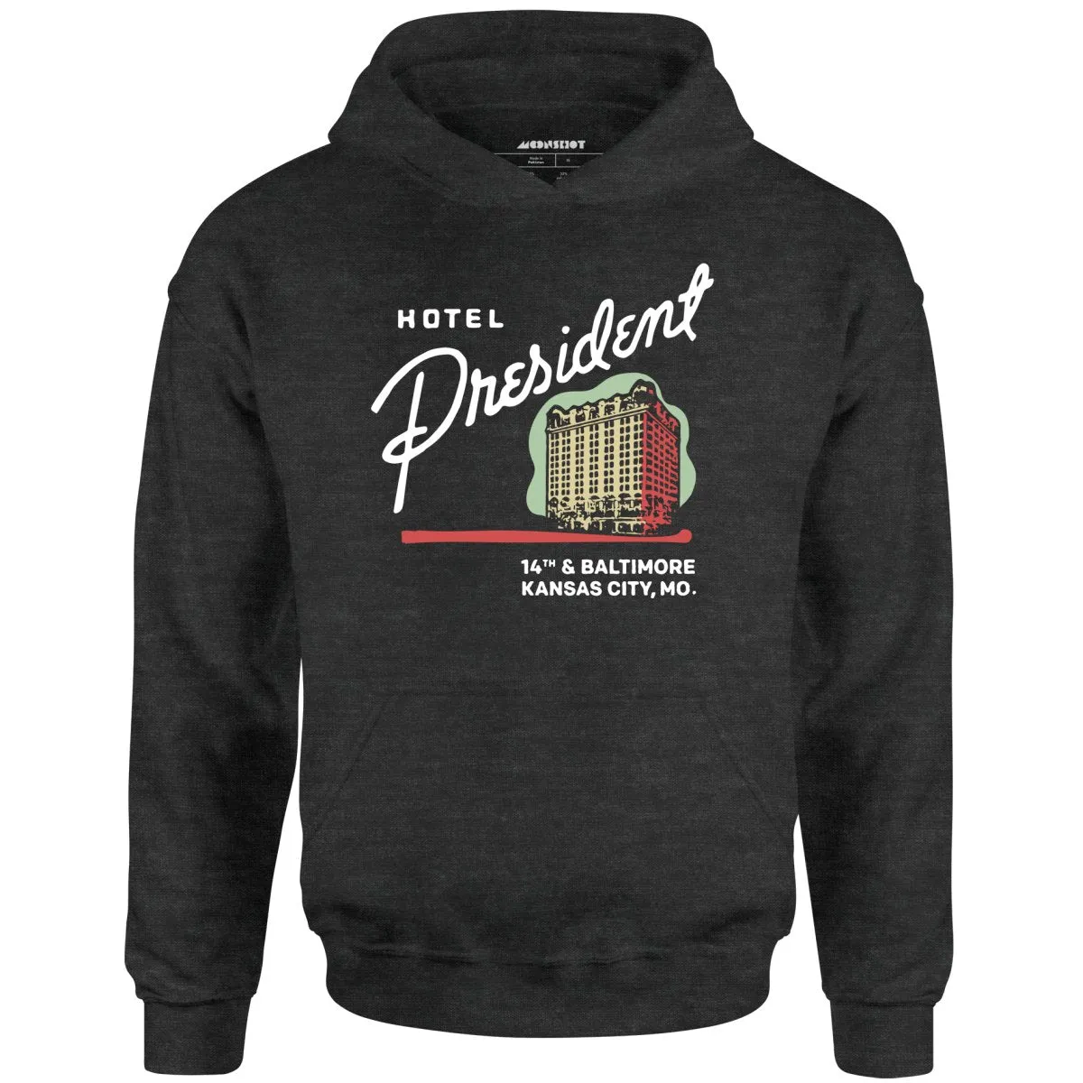 Hotel President - Kansas City, MO - Vintage Hotel - Unisex Hoodie