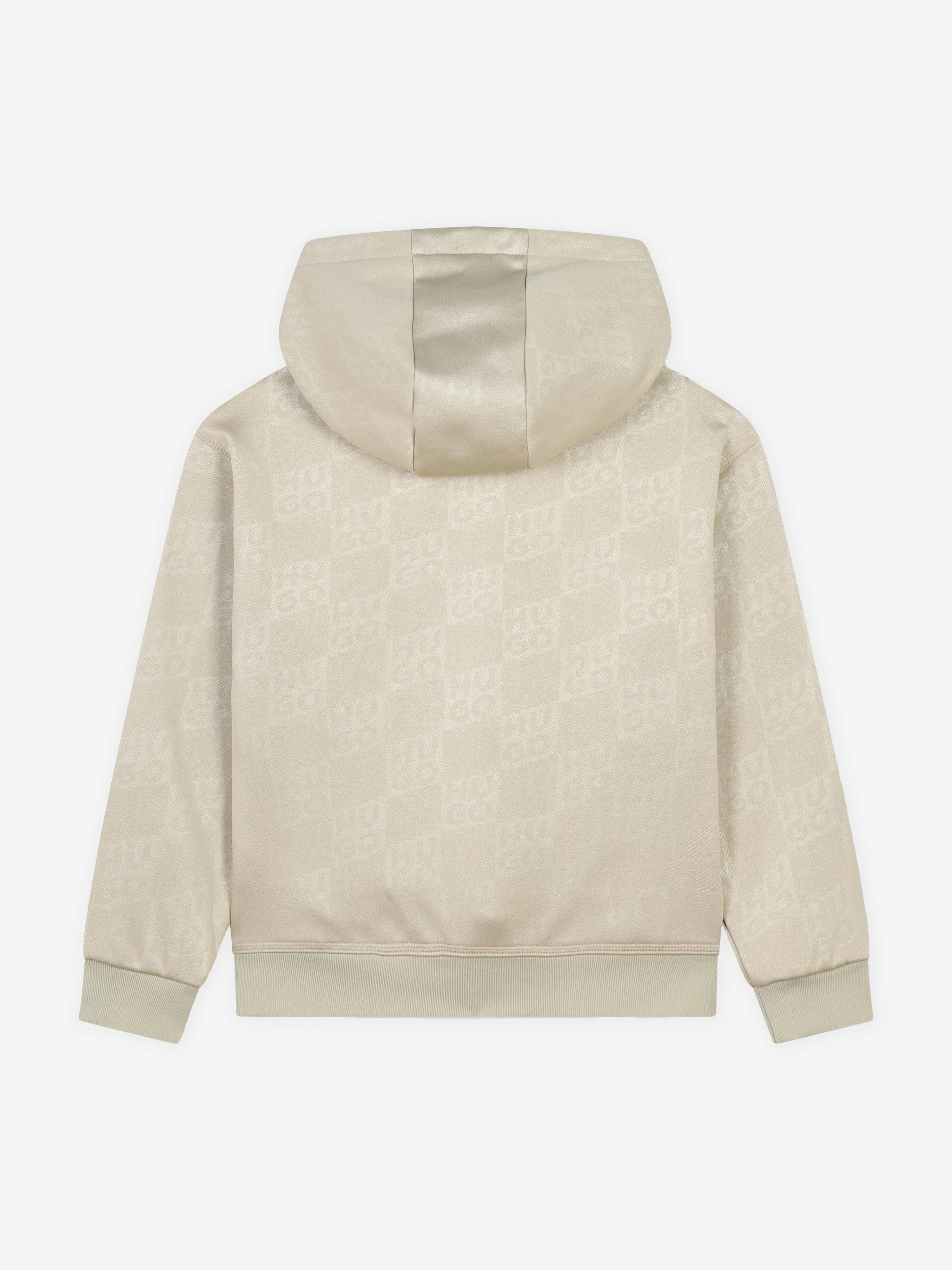 Hugo Boys Logo Hoodie in Beige