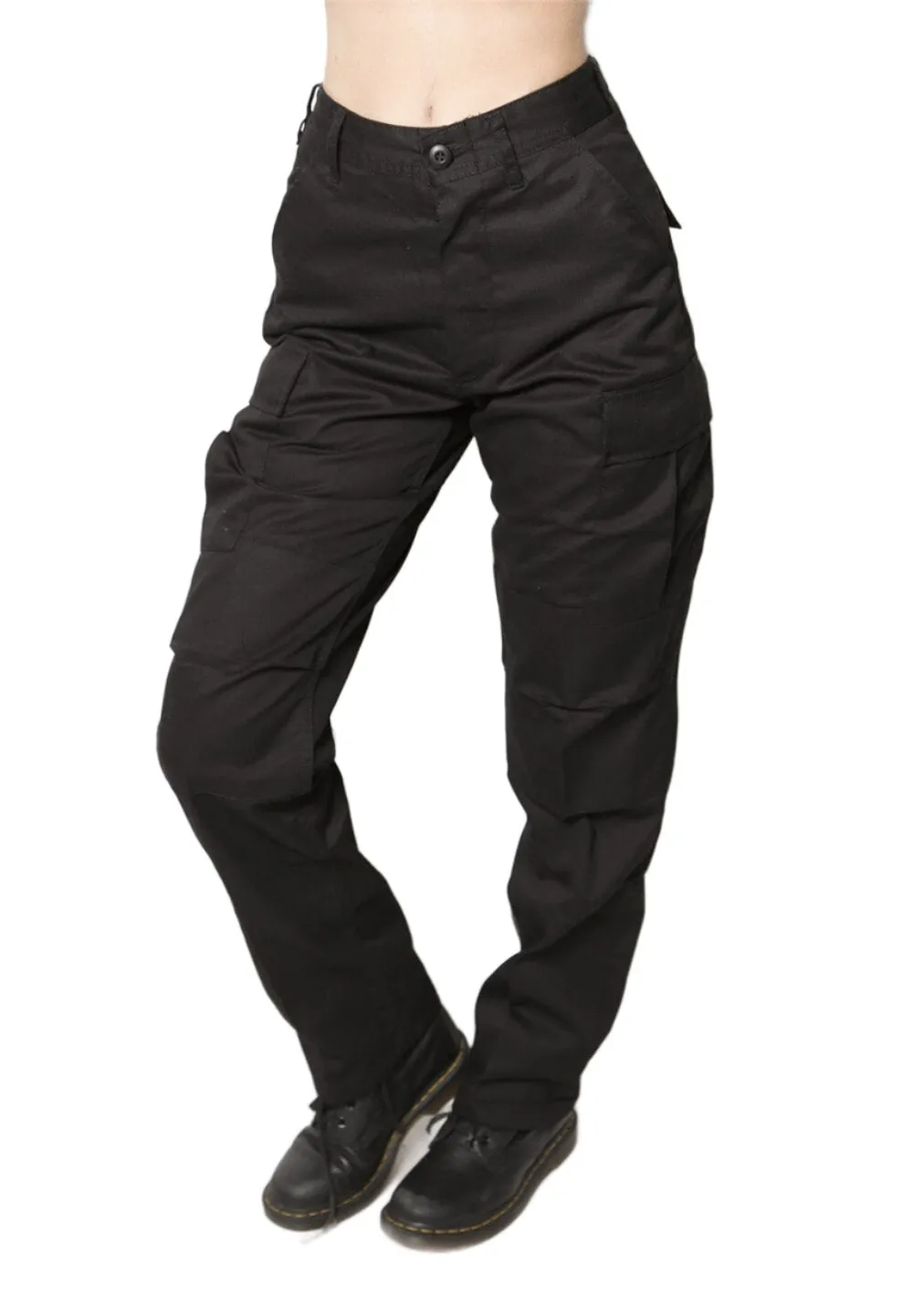 iamkoko - "Black Cargo Pants" - Adjustable Waist Perfect Fit