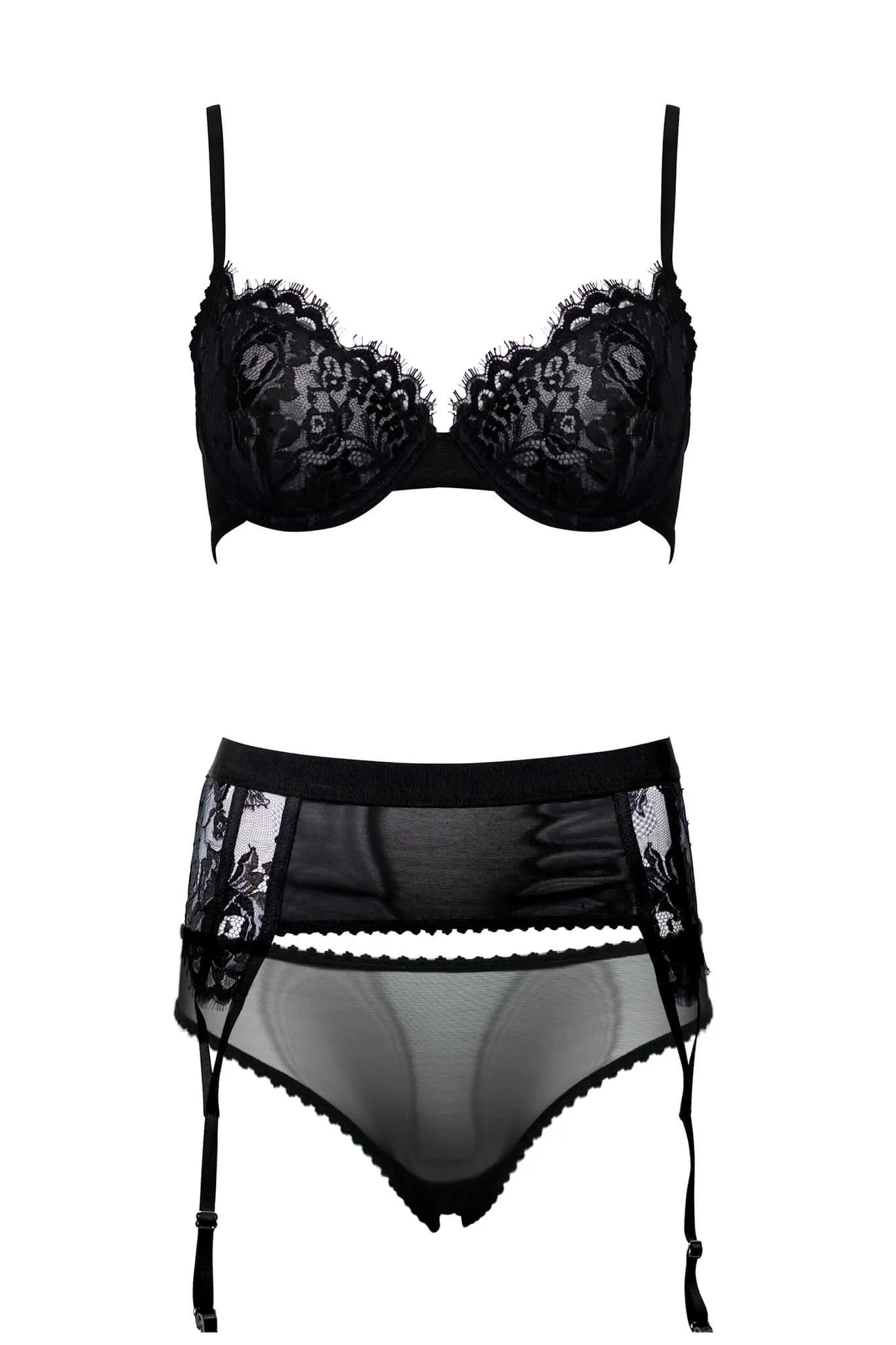 Jasmin Garter Belt Lingerie Set