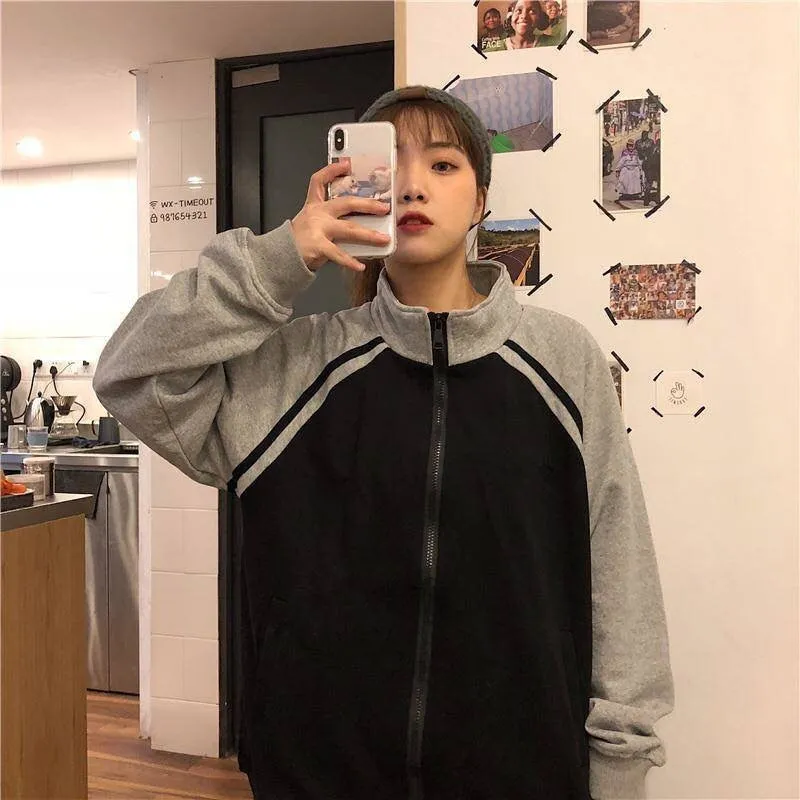 Jinquedai  hiphop jacket men and women autumn and winter coat casual handsome fashion loose versatile high-quality oversized jacket