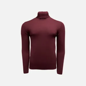 Lavane' 501T Turtleneck Pullover Slim Fit Burgundy