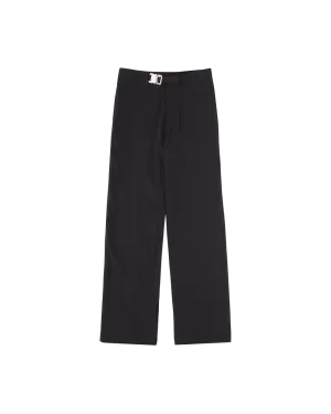 LIGHTWEIGHT COTTON BUCKLE PANT