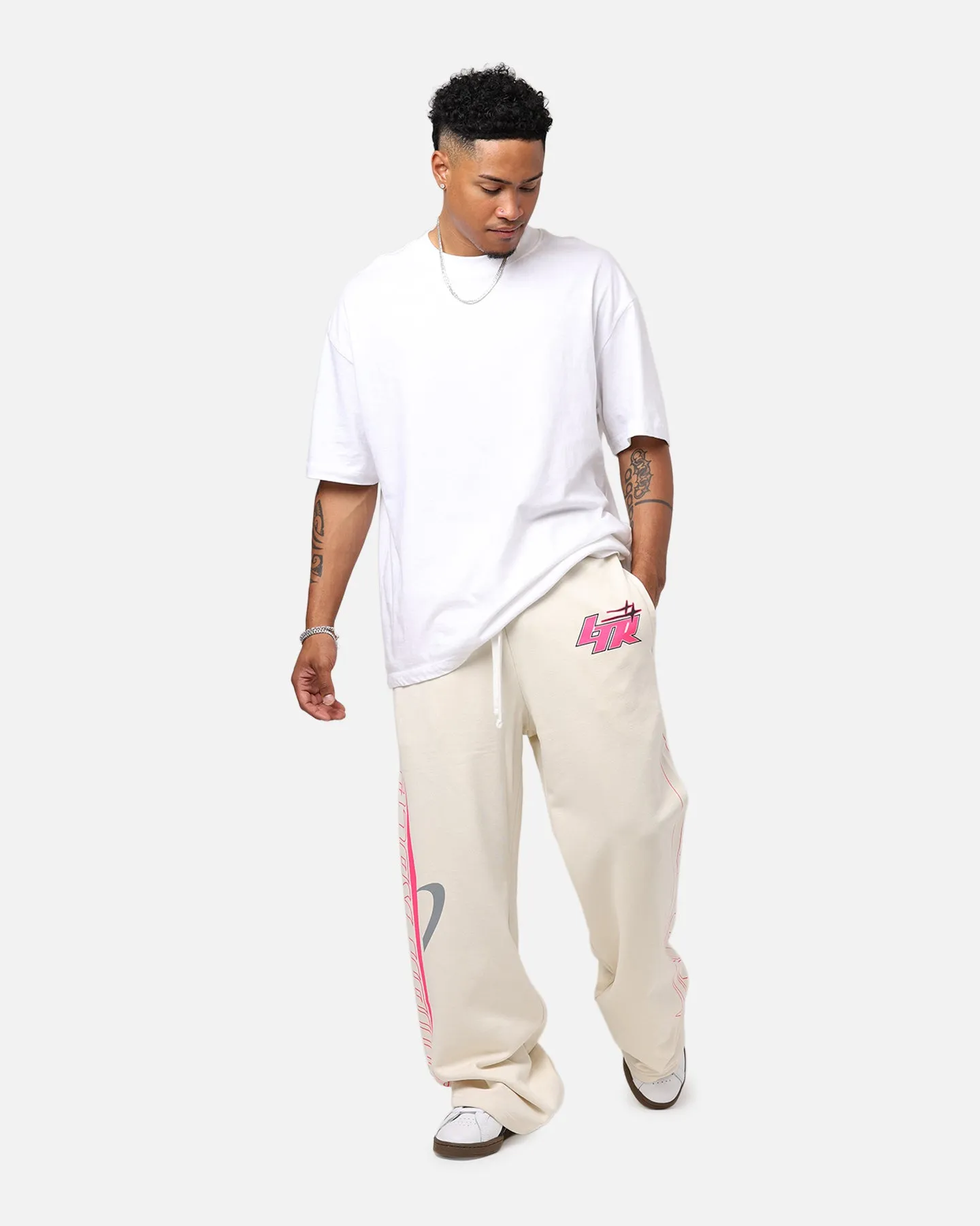 Loiter Runaway Trackpant Off White