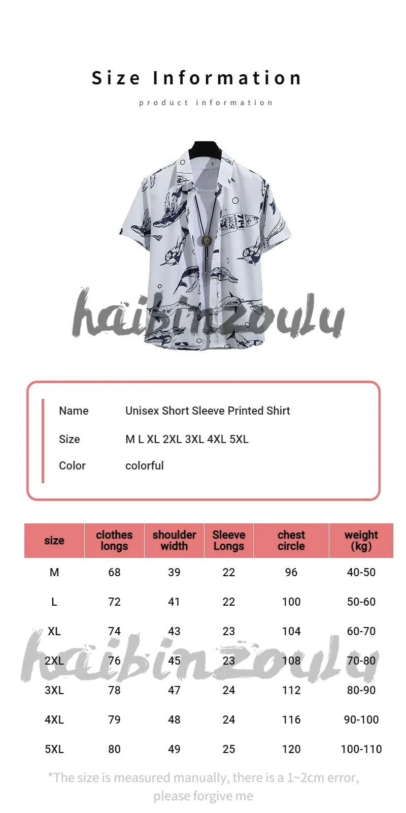 Men's Tropical Short Sleeve Printed Shirt  Unisex  Casual Tops