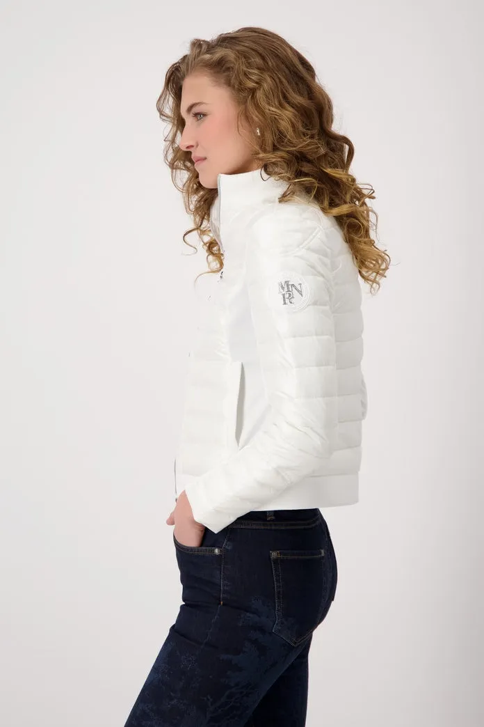 Monari  Quilted Stand up  collar Jacket -Sandshell