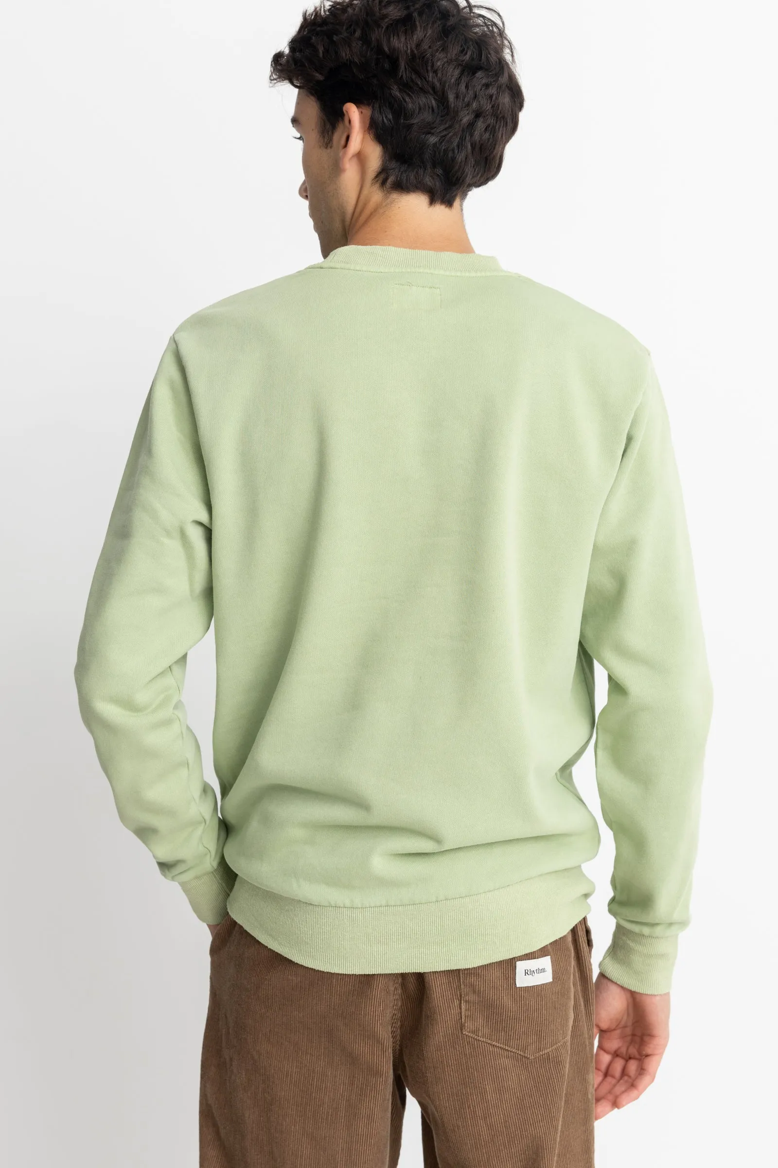 Overdyed Terry Crew Pistachio