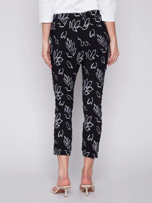 Printed Crinkle Jogger Pants