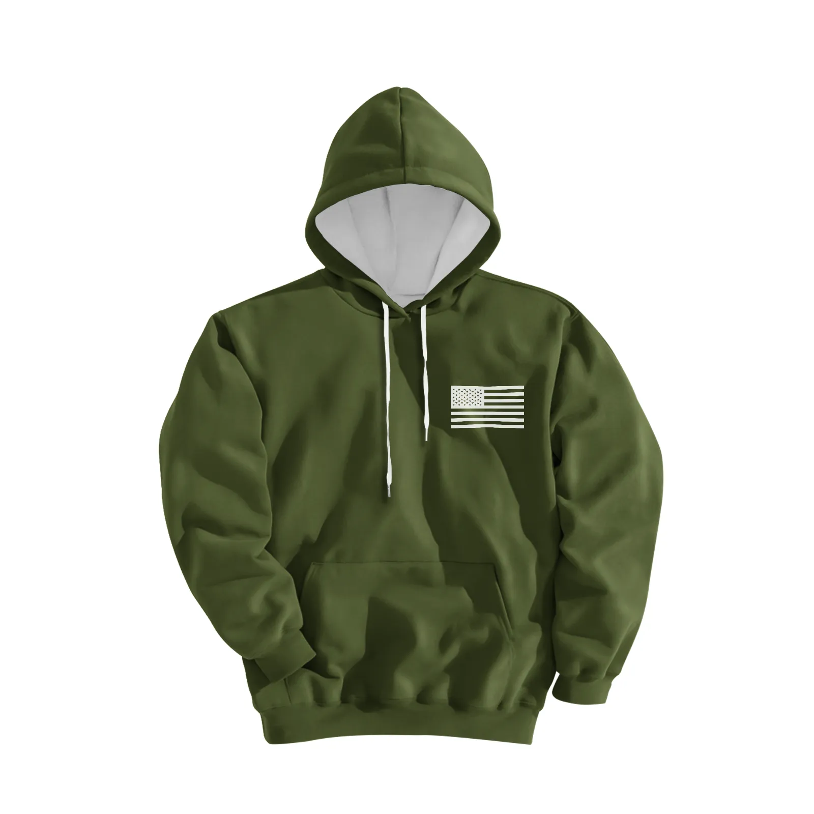 QUICK DRYING USA FLAG GRAPHIC POCKET HOODIE