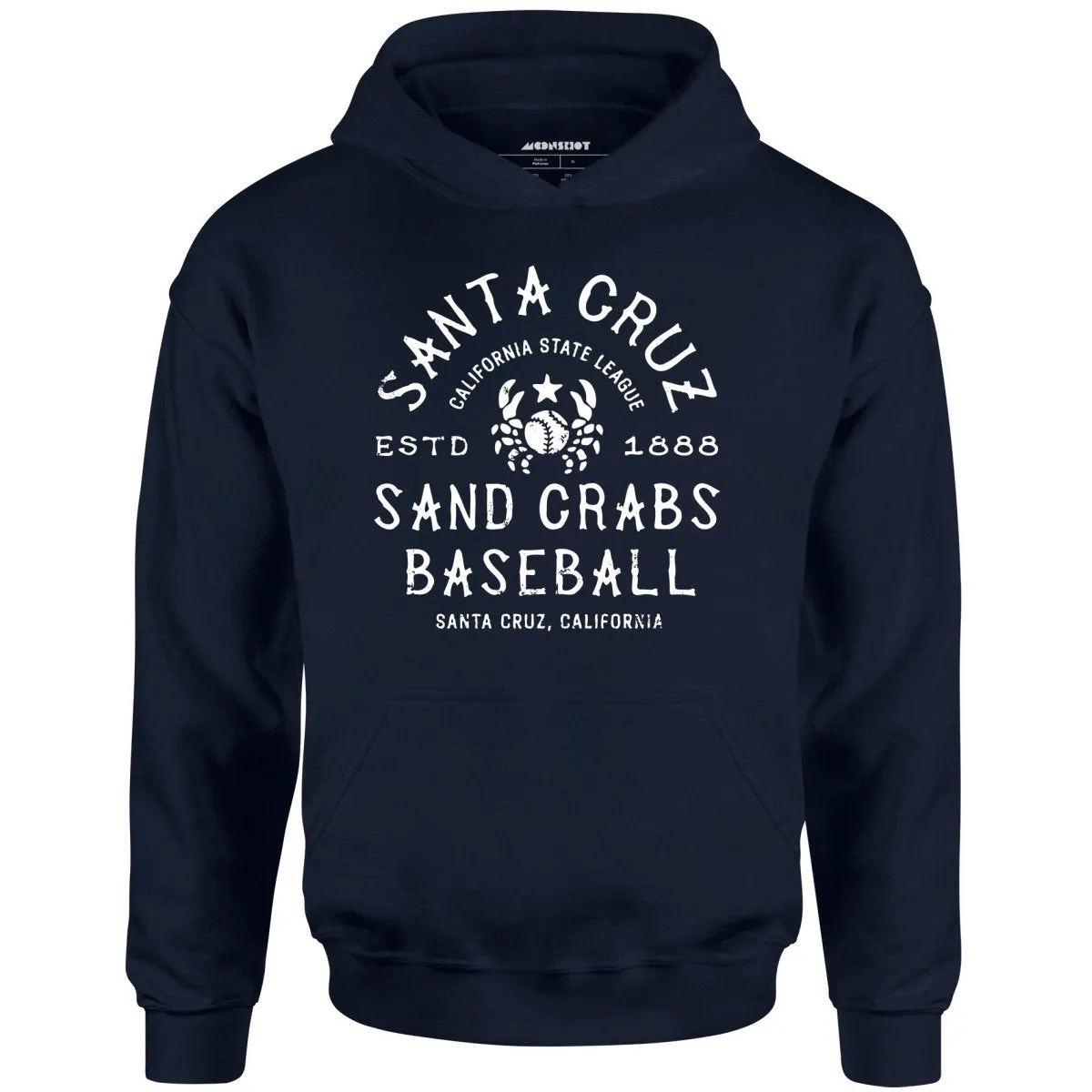 Santa Cruz Sand Crabs - California - Vintage Defunct Baseball Teams - Unisex Hoodie