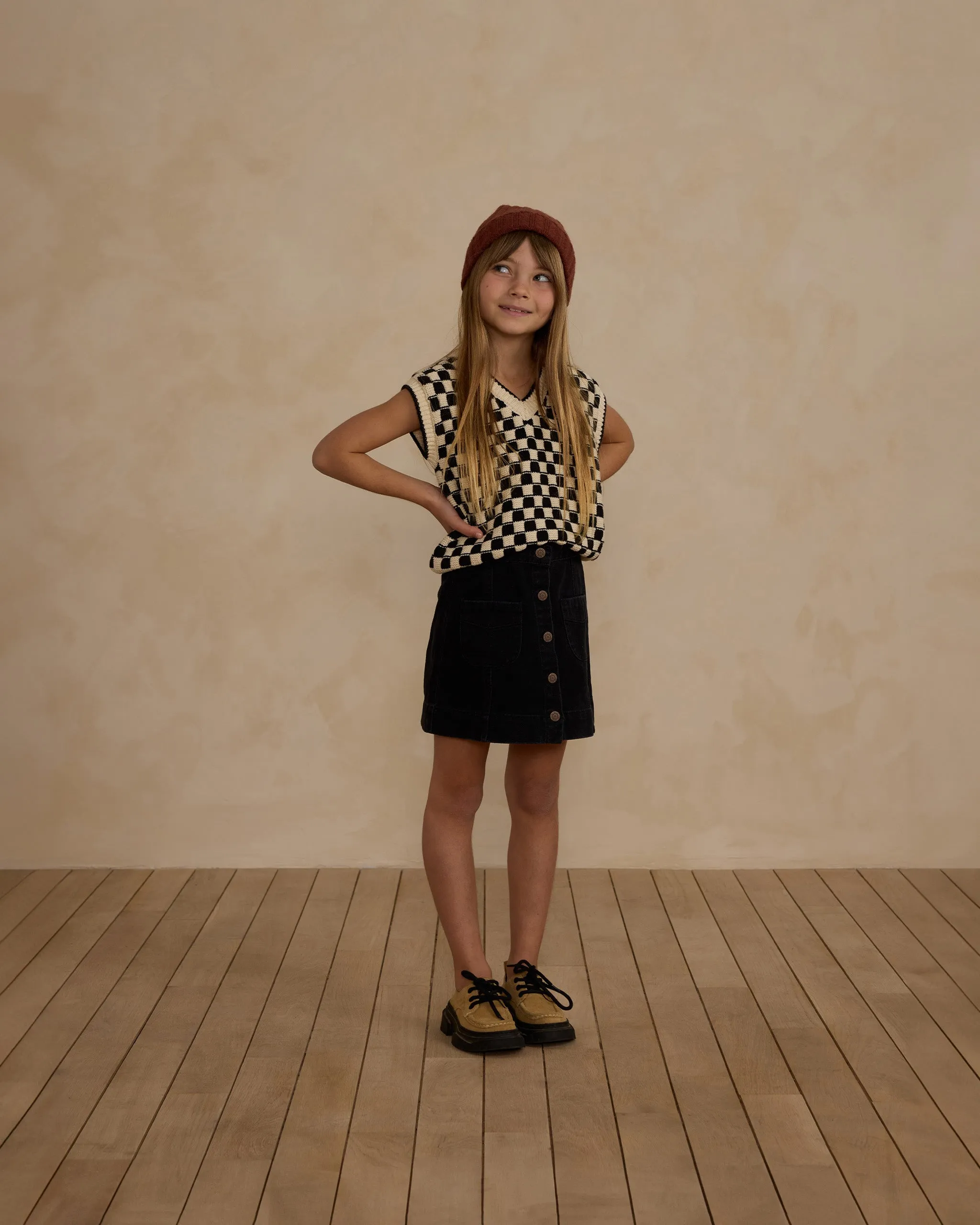 The Sweater Vest by Rylee   Cru - Check - KIDS