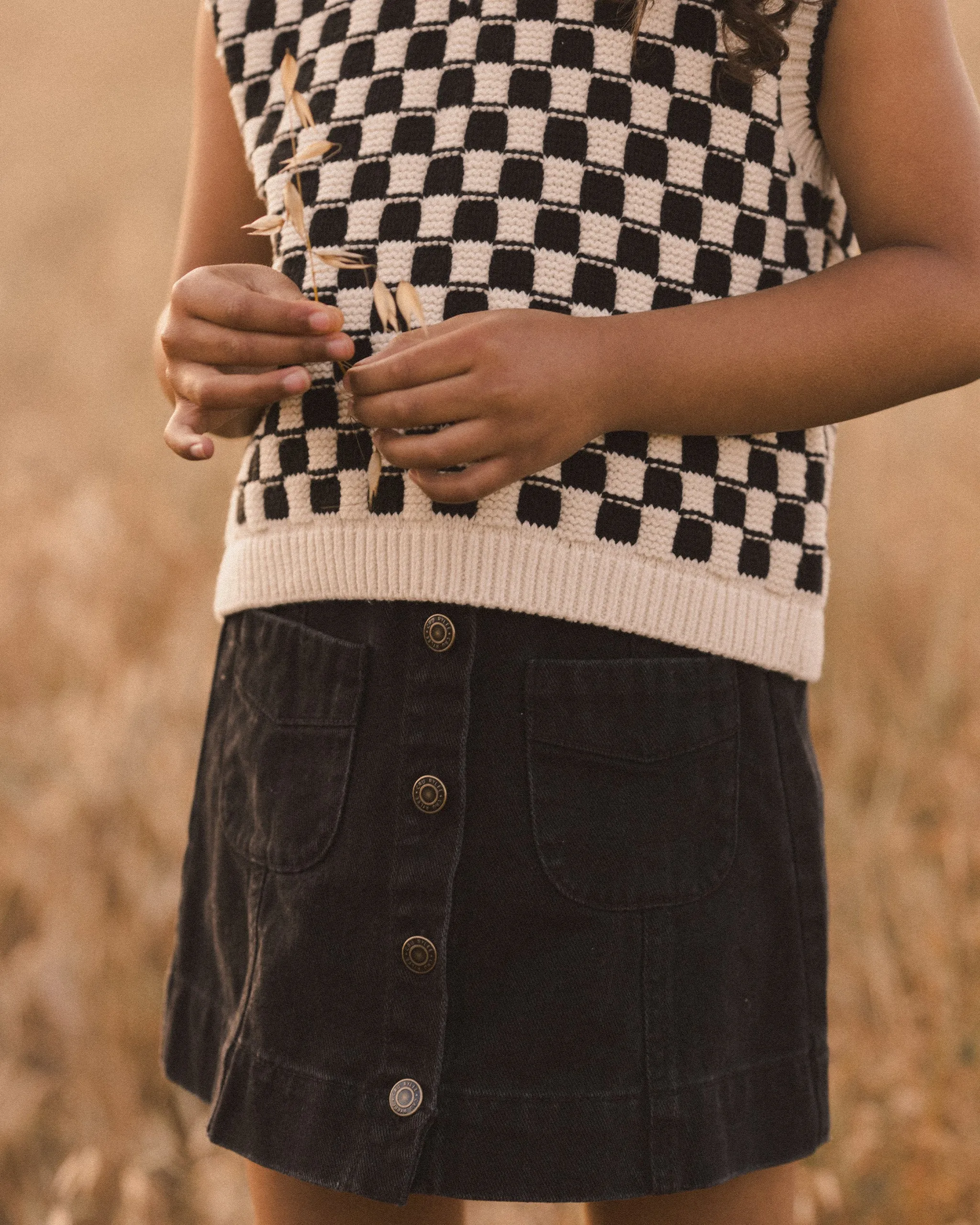 The Sweater Vest by Rylee   Cru - Check - KIDS