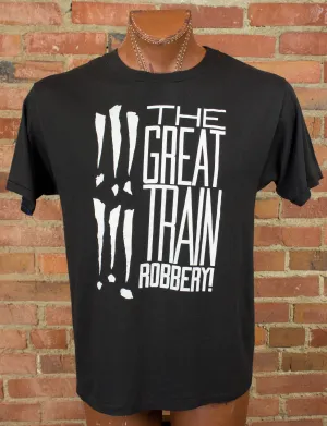 Vintage The Great Train Robbery Concert T Shirt 80s This Is Intensified Black and White Large